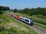 Metrans 761 006 und STLB 2016 901 waren am 16.August mit dem obilgatem  Hodos-Umleiter  von Szentgotthárd/St.Gotthard nach Spielfeld-Straß unterwegs und wurden von mir nahe Ehrenhausen