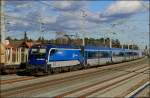 1216.250 durchfährt am 20.12.14 mit CD Rj 73 (Praha-Graz Hbf) den Bhf.