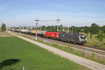 1116.182+084 fahren mit G-47251 bei den Autobahnbrücken in Wr.Neustadt auf der Neunkirchner-Allee am 4.8.16.