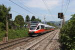 4023 009 und 4023 008 waren am 12. August 2024 bei  Salzburg-Süd  auf dem Weg nach  Golling-Abtenau  