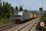 193 126 mit einem Containerzug aus Salzburg kommend am 12. August 2024 bei  Salzburg-Süd 