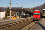 86-33 105-6 steht im Bahnhof Dornbirn auf Gleis 1. 14.2.18