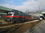 Heute war am EC 740 von Wien West nach Bregenz die Railjetlok 1016 035. Hier in Bregenz am 8.2.2010