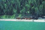 Achenseebahn__Ankunft am See bei der Schiffsanlegestelle.__08-08-1973