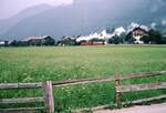 Achenseebahn__Zug in der Ebene bei Maurach.__17-08-1973