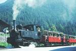 Achenseebahn__Lok 3 mit zwei Bw macht Dampf in Maurach.__17-08-1973