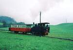 Achenseebahn__Kein Ausflugswetter, da genügt für die Bergfahrt ein (geschlossener) Vorstellwagen vor der Lok 2.