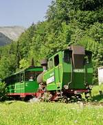 28.07.2001, St.Wolfgang, Schafbergbahn, Lok 999.201 mit Zug auf Bergfahrt. In den Jahren 1992 bis 1996 erhielt die Schafbergbahn zum Ersatz der aus den Jahren 1893 und 1894 stammenden Lokomotiven vier von SLM Winterthur gebaute Neubauloks (heute Z11 bis 14).
