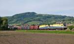 CargoServ 1216 931 und 1216 932 sind am 06.05.2014 mit einem Stahlzug(47209)
in Kirchdorf an der Krems durchgefahren.