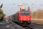 Crossrail 185 631-9 durchfährt Urmitz 20.2.2018