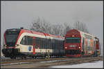 Während der Probe und Abnahmefahrten von BS 205 in Deutschlandsberg rollt der Planverkehr weiter. 
20.12.2013