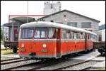 Vor der Triebwagen Werkstätte am Graz Köflacher Bahnhof beendet Vt10.02 seinen Einsatz am 16, Juni 2024.