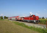 Durch den Ausfall eines Steuerwagens wurde der GKB-Zug 8567 von Graz Hauptbahnhof über Lieboch nach Wies-Eibiswald von der 1500.04 gezogen und die Doppelstockwagen vom Generatorwagen 40 81 9468