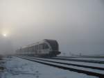Etwas zu dicht war der Nebel am Morgen des 22.02.2012 hier im Bahnhof St. Martin im Sulmtal Bergla. Trotzdem hab ich es versucht 5063.04 abzulichten. 