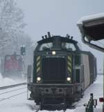 71383 am Bahnhof Deutschlandsberg am 15.1.2013 abfahrbereit richtung Wies Eibiswald.