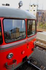 Ein weiteres geschichtlich wertvolles Detail der Graz Köflacher Eisenbahn ist das Stellwerk Deutschlandsberg das sich hier im alten  Ürdinger  spiegelt. 21.03.2014