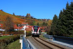 R8559 am heutigen 9.11.2016 bei Deutschlandsberg. Der Blick auf den Städtischen Weinberg bleibt Reini dem netten Tfzf leider verwehrt ..