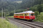 ET10.104 der Montafonerbahn für als Sonderzug zum Triebwagentreffen nach Mürzzuschlag. Das Bild entstand bei Wartberg im Mürztal am 12.06.2016.