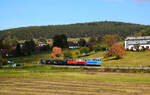 Herbstliche Stimmung auf der Waldviertelbahn.