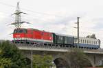 A-RBAHN 2143 033-6 am 02.August 2024 mit dem SLGAG 97457 von Mistelbach nach Ernstbrunn auf der Floridsdorfer Hochbahn.