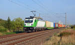 Am Morgen des 28.08.19 führte 187 009 der SETG einen Containerzug durch Greppin Richtung Bitterfeld.