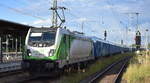 SETG - Salzburger Eisenbahn Transport Logistik GmbH, Salzburg [A] mit der Railpool Lok  187 302-5  (NVR-Nummer: 91 80 6187 302-5 D-Rpool] und einem Ganzzug Schüttcontainer für