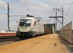 Zweites Highlight am Wien Praterkai war die 182 601-5 (ES 64 U2-101) der SETG mit H-Wagen-Zug. Aufgenommen am 04.07.2012.