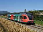 StB GTW 5062 002  Altlack  als S31 von Weiz nach Gleisdorf am 01. Oktober 2019 bei Unterfladnitz.