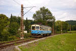 Der  Abendzug  bei der Ausfahrt aus Bad Gleichenberg auf der Fahrt nach Feldbach.