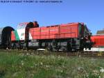 StLB D4 (amtliche Nummer 94 34 002 004-9) mit bergabe im Bahnhof Gleisdorf.