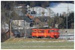 StB ET 15 von Übelbach nach Peggau-Deutschfeistritz, am 1.2.2021 kurz vor der Haltestelle Prenning.