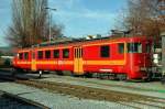 Elektrotriebwagen BDe 4/4 Nr.593 der Steiermrkischen Landesbahnen vor dem Betriebswerk im Bahnhof Weiz am 16.11.2008