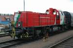 Diesellokomotive D4 der STLB im Bahnhof Gleisdorf am 15.4.2004 nachmittags