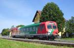 5047 402 der STLB am 10.06.2010 bei der Wende R7775/R7776 im Bahnhof Neckenmarkt-Horitschon.