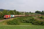 STLB 2016 901 und der Neuzugang bei der Steiermarkbahn, STB 1223 004, fahren am 19.08.2013 mit dem Umleitungsgterzug 94254 von Friedberg ber Fehring nach Graz Vbf.