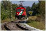 STLB Triebwagen 2 fhrt als R 8607 von Feldbach nach Bad Gleichenberg.