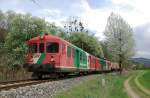 Am 17.04.2009 war der ehemalige SZU Triebwagen  STLB ET 14 als  GmP  von Peggau-Deutschfeistritz nach Übelbach unterwegs, und wurde unweit des liechtensteinschen Schlosses Waldstein fotografiert.