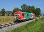 Der STLB 5047 401 war am 19. September als S31 von Weiz nach Gleisdorf unterwegs und wurde von mir unweit von Unterfladnitz fotografiert.