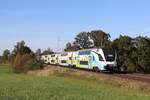 Triebwagen 623 der Westbahn in Hilperting, 11.