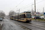 Wien Wiener Lokalbahnen (WLB) Tw 409 + Tw 124 XII, Meidling, Eichenstraße am 17.