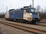 Das Fahrzeug ES 64 U2 - 064 der Wiener Lokalbahnen war am 14.2.2009 auf dem Donauuferbahnhof in Wien abgestellt.