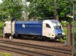 Ein Taurus der Wiener Lokalbahn ES 64 U2-021 steht am 17.05.2010 in Aachen West an der Brenstrasse.