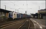 WLC 183 705 mit Containerzug (NVR-Nummer: 91 80 6183 705-4 D-WLC, gesehen Bebra 14.10.2010)