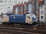 Steht am 12.03.2011 am Aachener Hbf, der Taurus ES 64 U2-020 der Wiener Lokalbahnen.