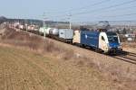 Wiener Lokalbahnen Cargo GmbH ES 64 U2 - 060, unterwegs Richtung Wien.