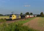 182 506 + 189 841 mit einem WLB-Containerzug nach Wien am 10.09.2012 unterwegs bei Plattling.