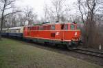 WLB 2143.21 als Nebenfahrt 14665 von Stadlau nach Lobau Hafen kurz nach der Unterfhrung unter der Ostbahn.