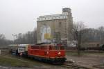 WLB 2143.21 als Verschubfahrt im Alberner Hafen. Die Fahrt wurde vom Verein Pro-Kaltenleutgenerbahn mit Untersttzung der WLB am 30.Mrz 2013 veranstaltet. 

