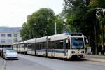 Wiener Lokalbahn Tw 414 + Tw 125 Baden, Bahnhof (Hst.