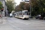 Wien Wiener Lokalbahnen: Zug in Richtung Wien, Oper (GTw 117) Flurschützstraße / Gaudenzdorfer Gürtel am 12.